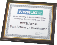 Best Return on Investment Award at WWRUG11, WWRUG12 and WWRUG13